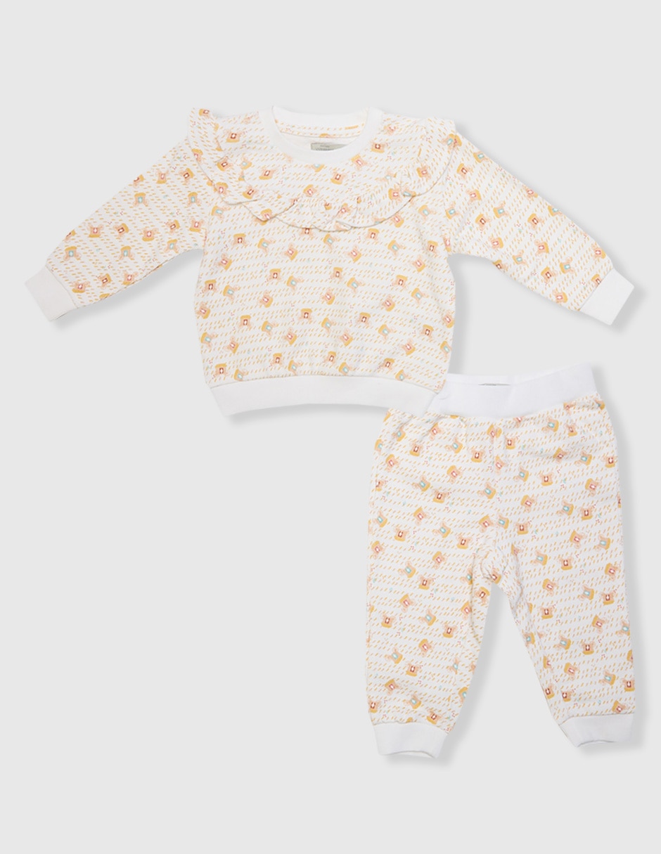Conjunto de algodón para bebé niña 2 piezas Conjunto de algodón para bebé niña 2 piezas
