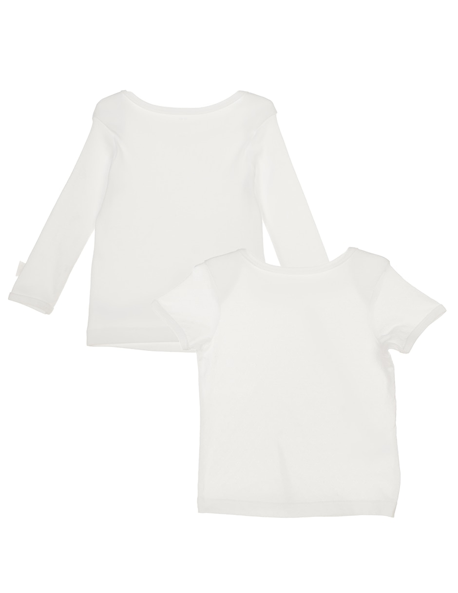 Set camiseta cuello redondo para bebé niño 2