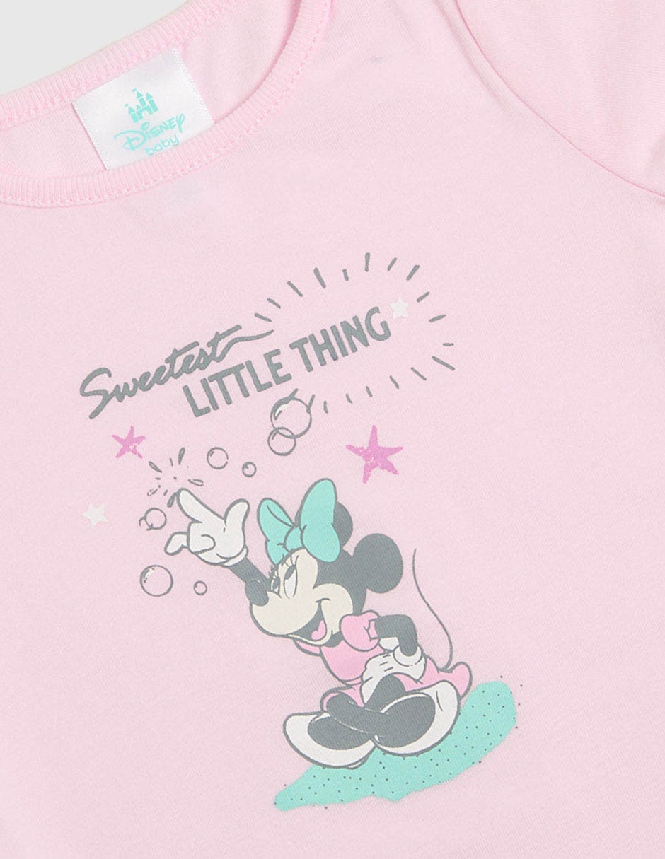 Conjunto Minnie Mouse de algodón para bebé niña 4 piezas 3