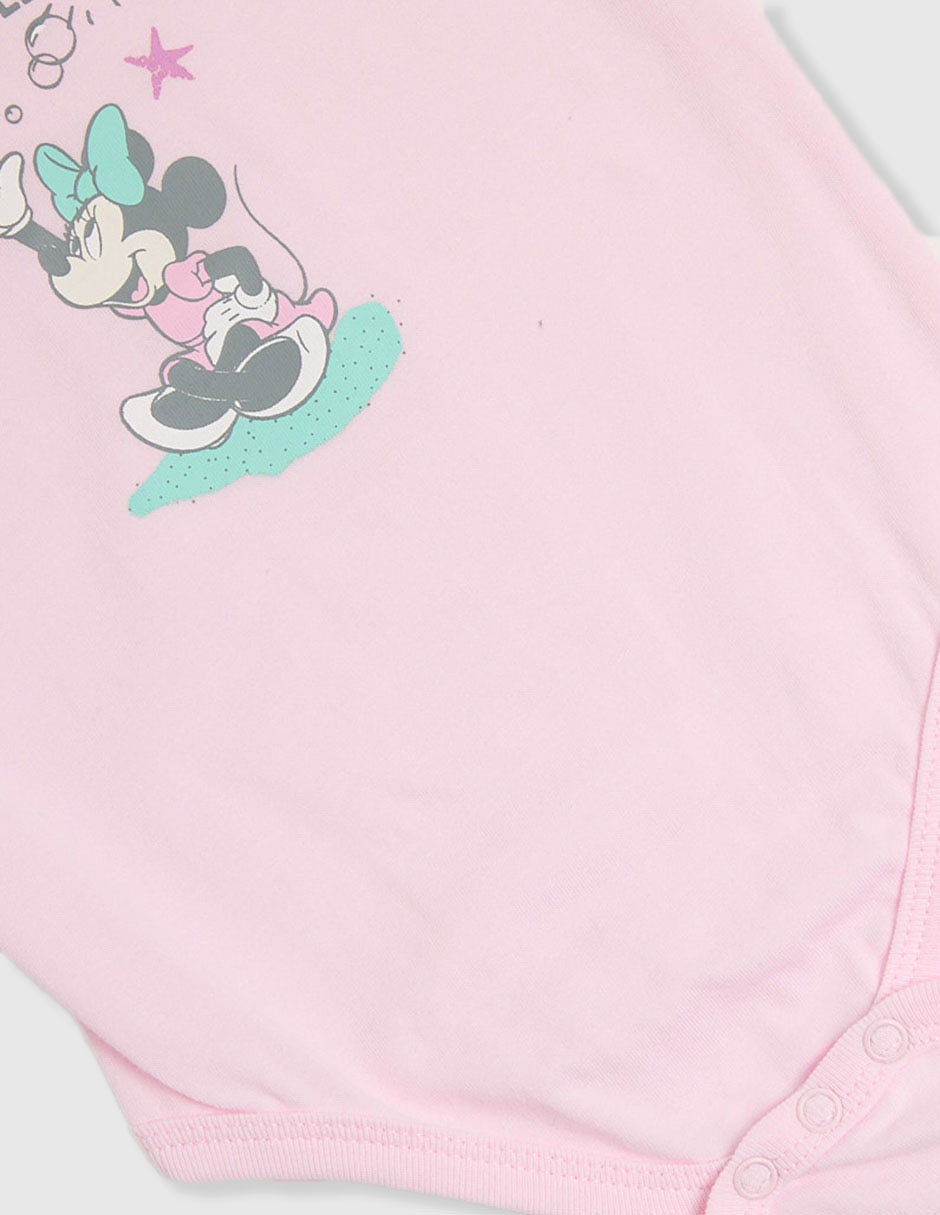 Conjunto Minnie Mouse de algodón para bebé niña 4 piezas 4