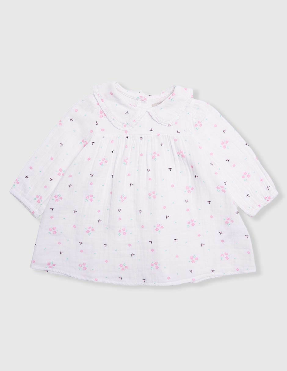 Vestido manga regular para bebé niña 1