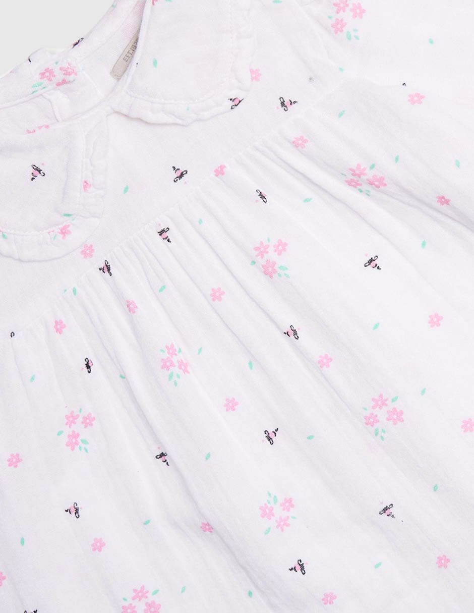 Vestido manga regular para bebé niña 3
