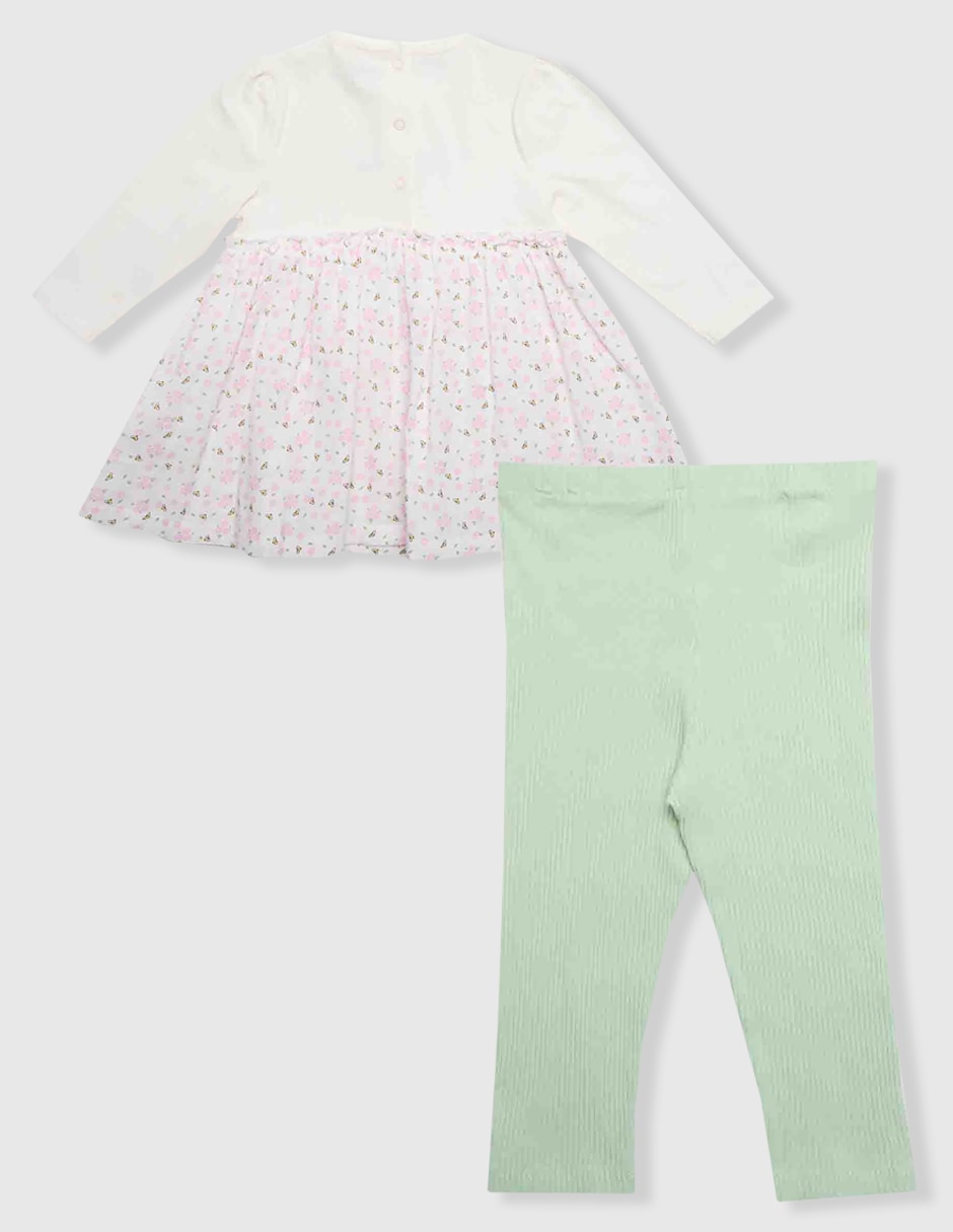 Conjunto de algodón para bebé niña 2 piezas 2