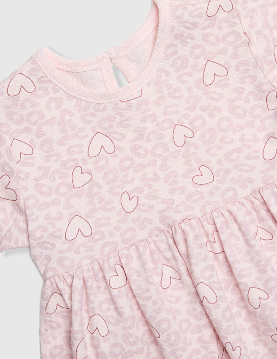 Vestido manga mariposa para bebé niña 3