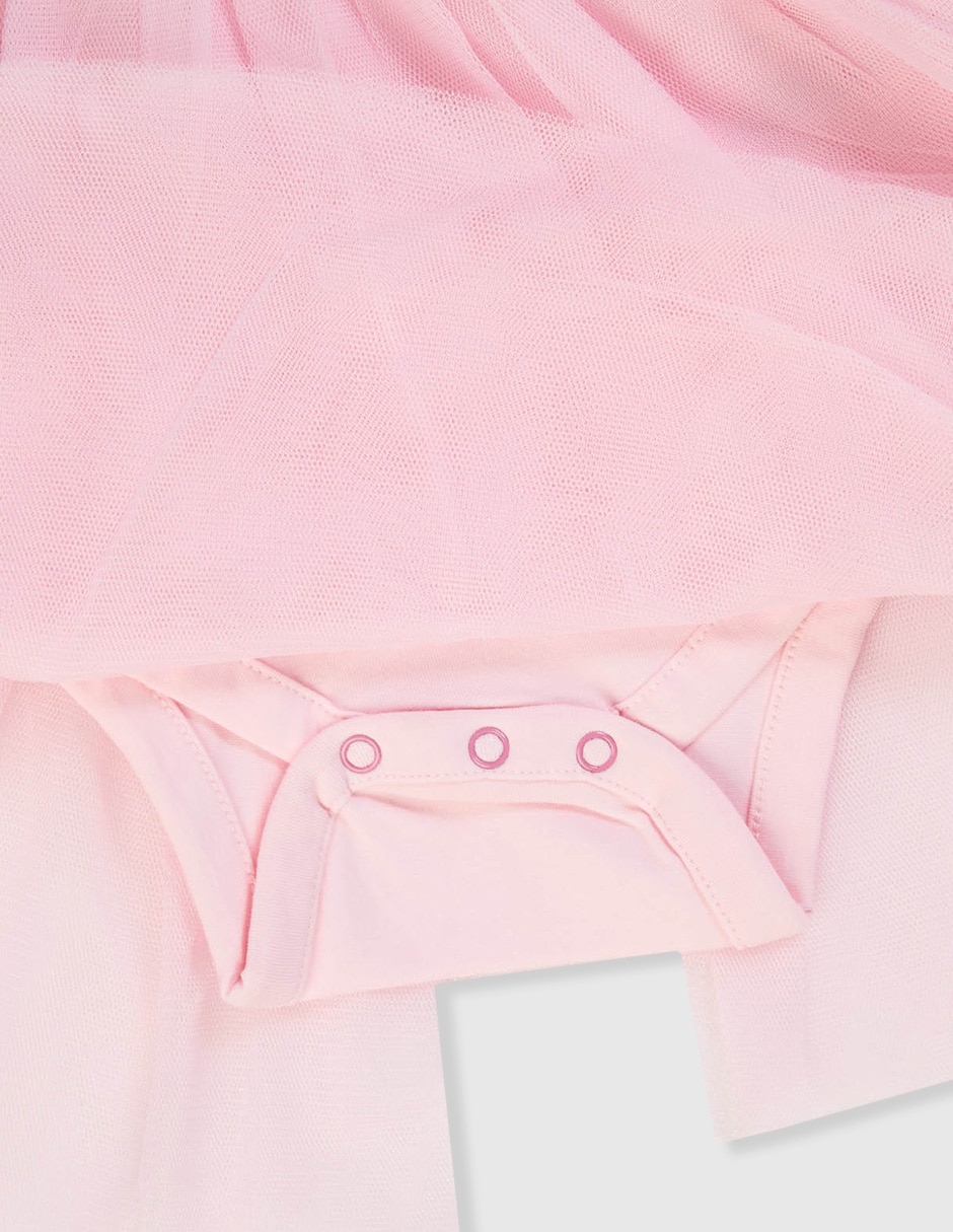 Vestido pañalero manga regular para bebé niña 4
