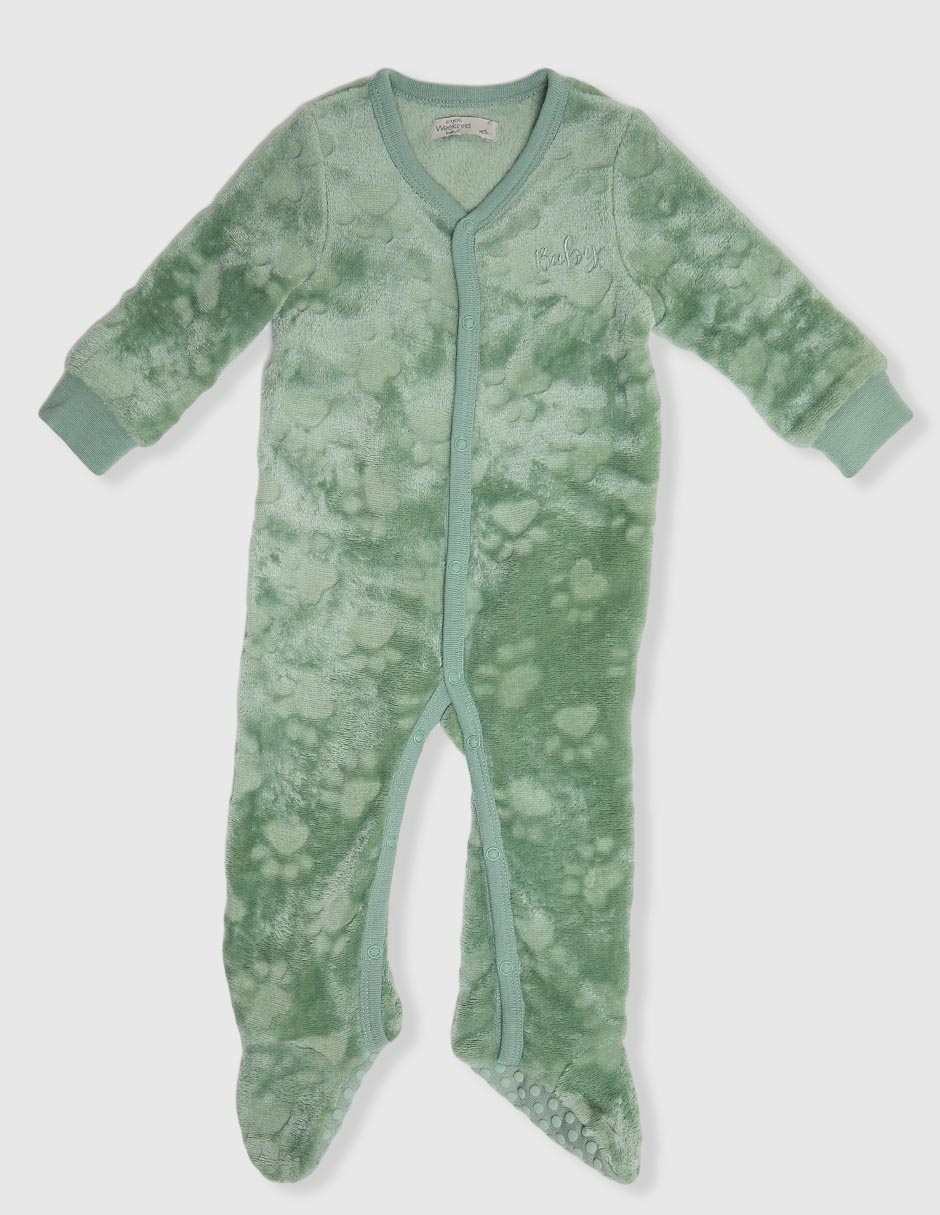 MAMELUCO WEE, 3-6 MESES, VERDE CEMENTO