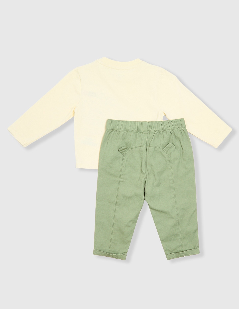 Conjunto de algodón para bebé niño 2 piezas 2
