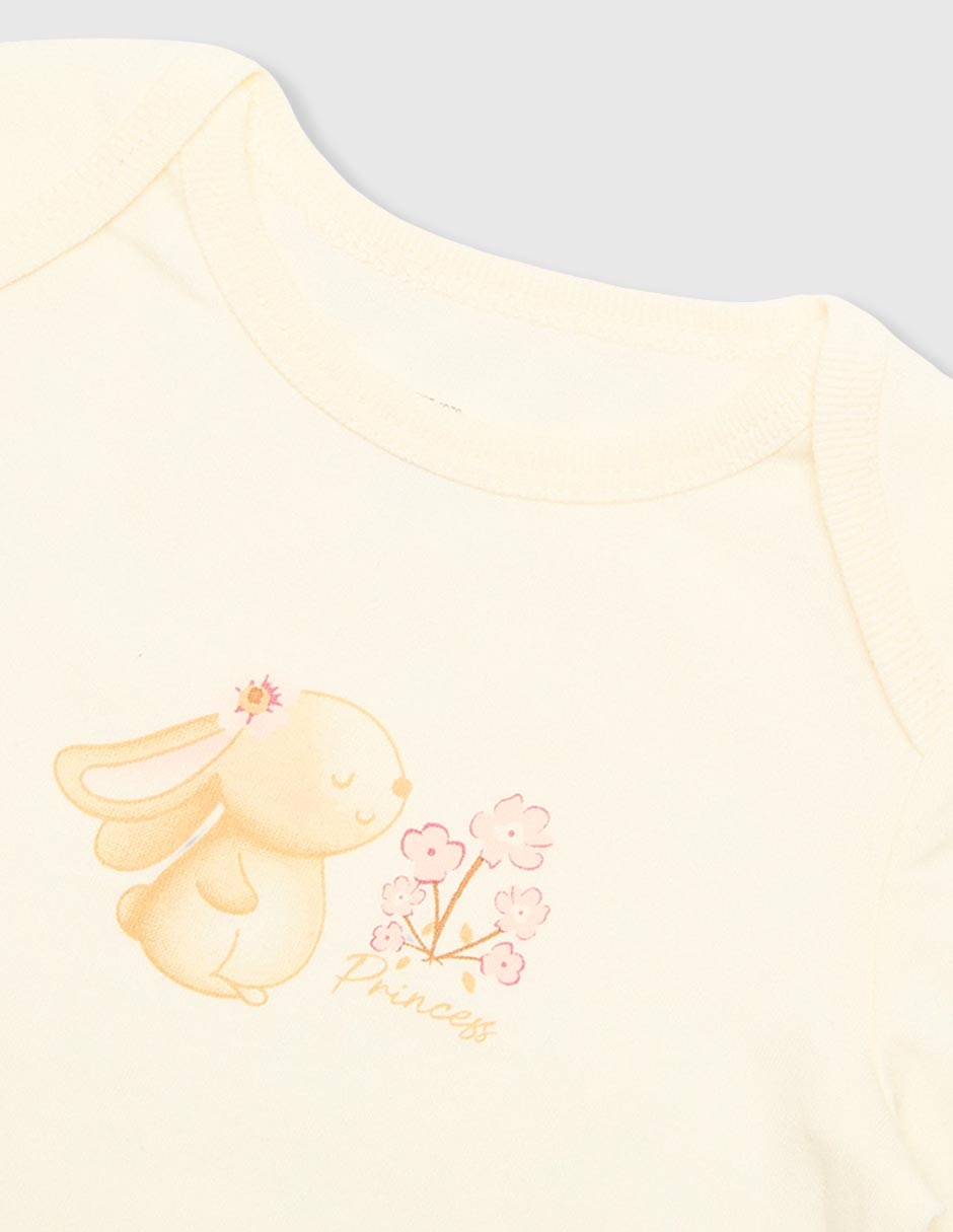 Conjunto de algodón para bebé niña 3 piezas 4