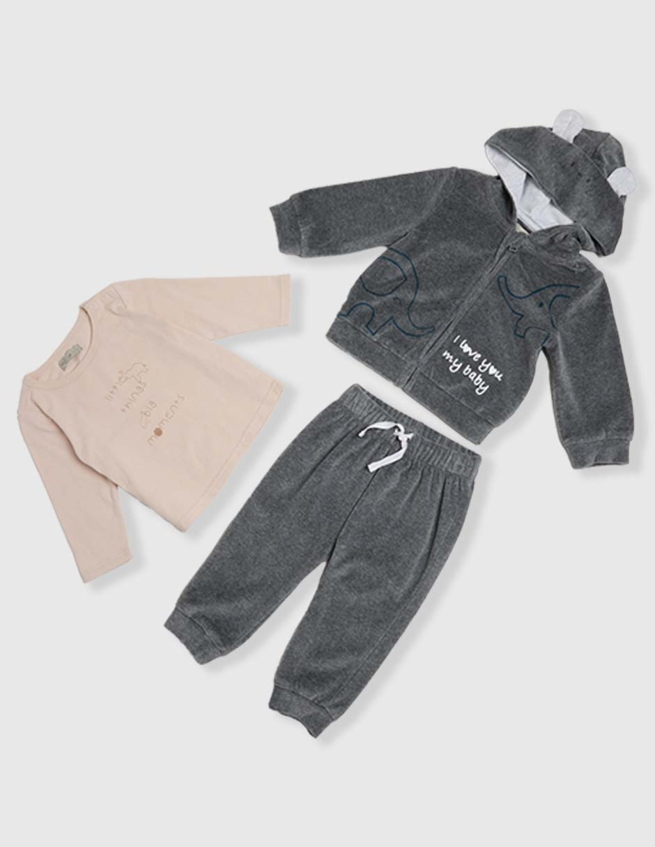Conjunto para bebé niño 3 piezas 8