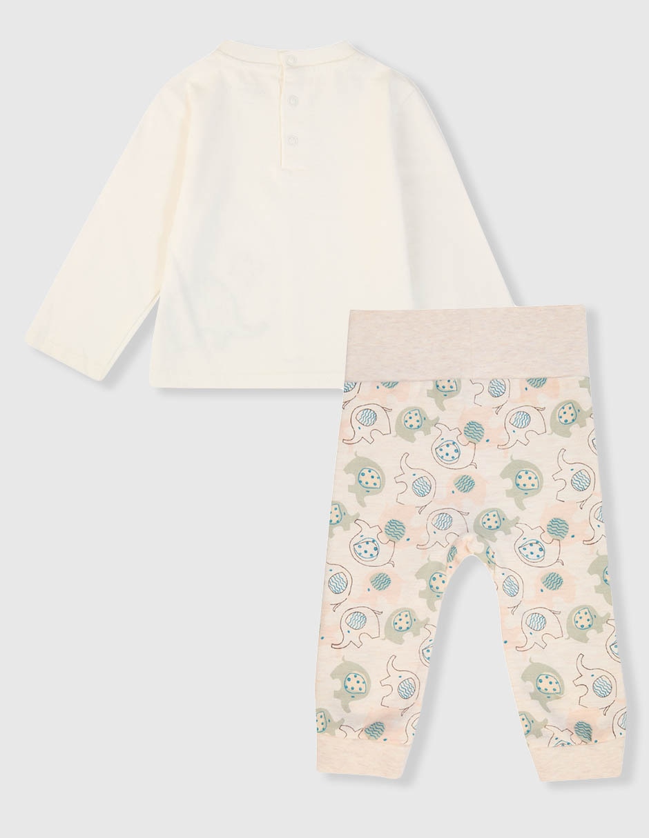 Conjunto de algodón para bebé niña 2 piezas 2