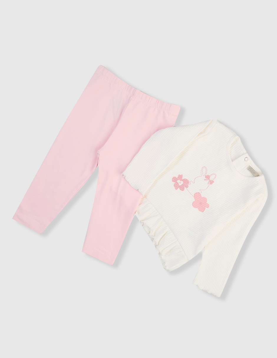 Conjunto casual de algodón para bebé 2 piezas 5