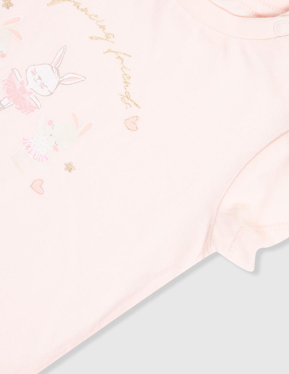 Playera manga corta para bebé niña 3