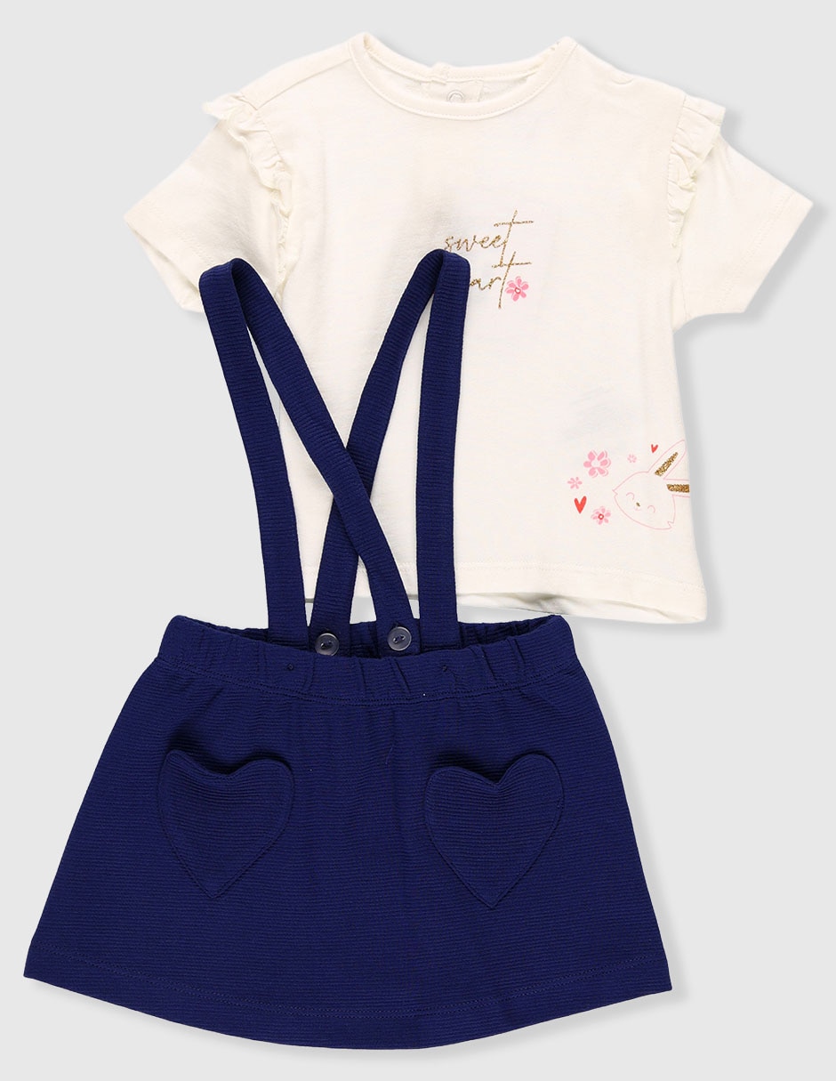 Conjunto de algodón para bebé niña