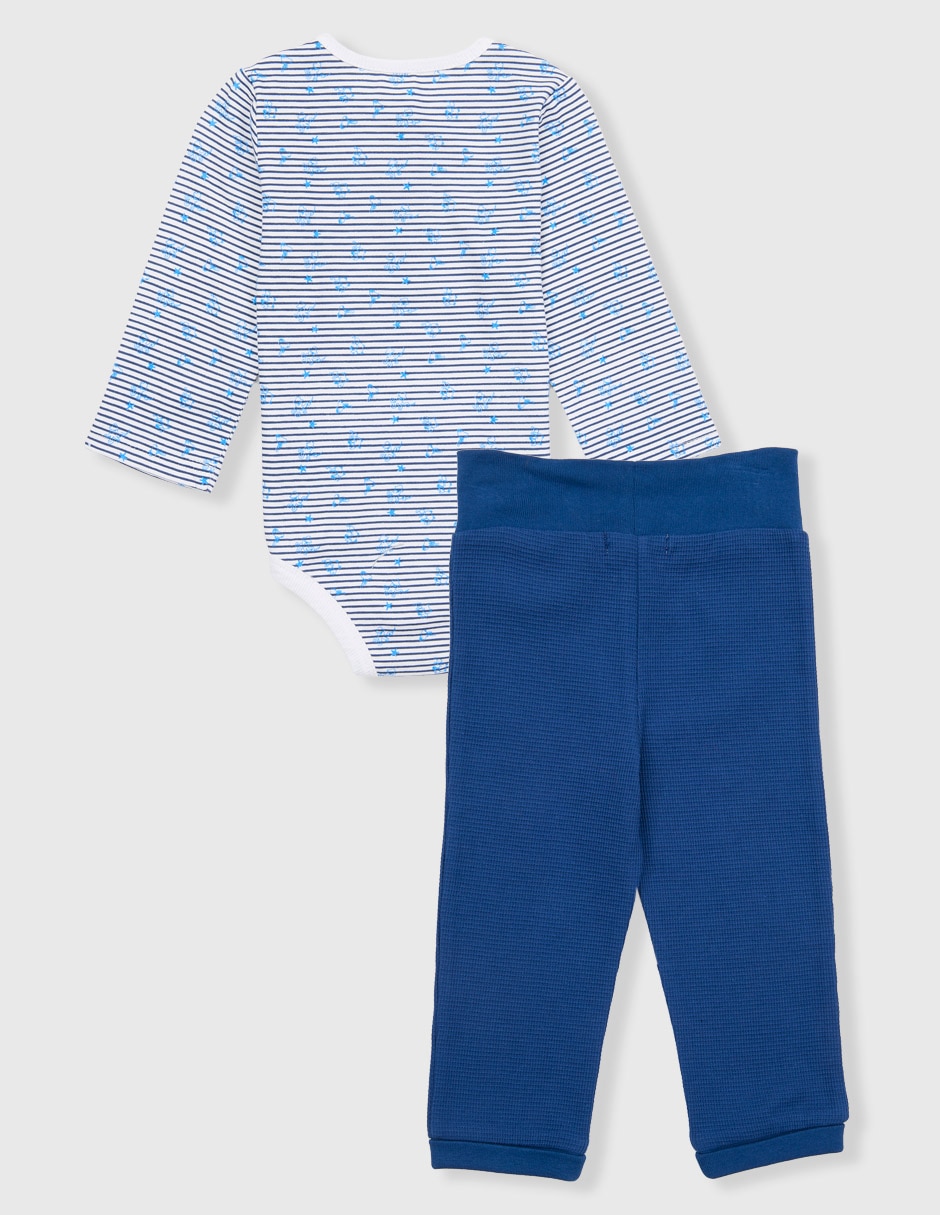 Conjunto de algodón para bebé niño 3 piezas 2