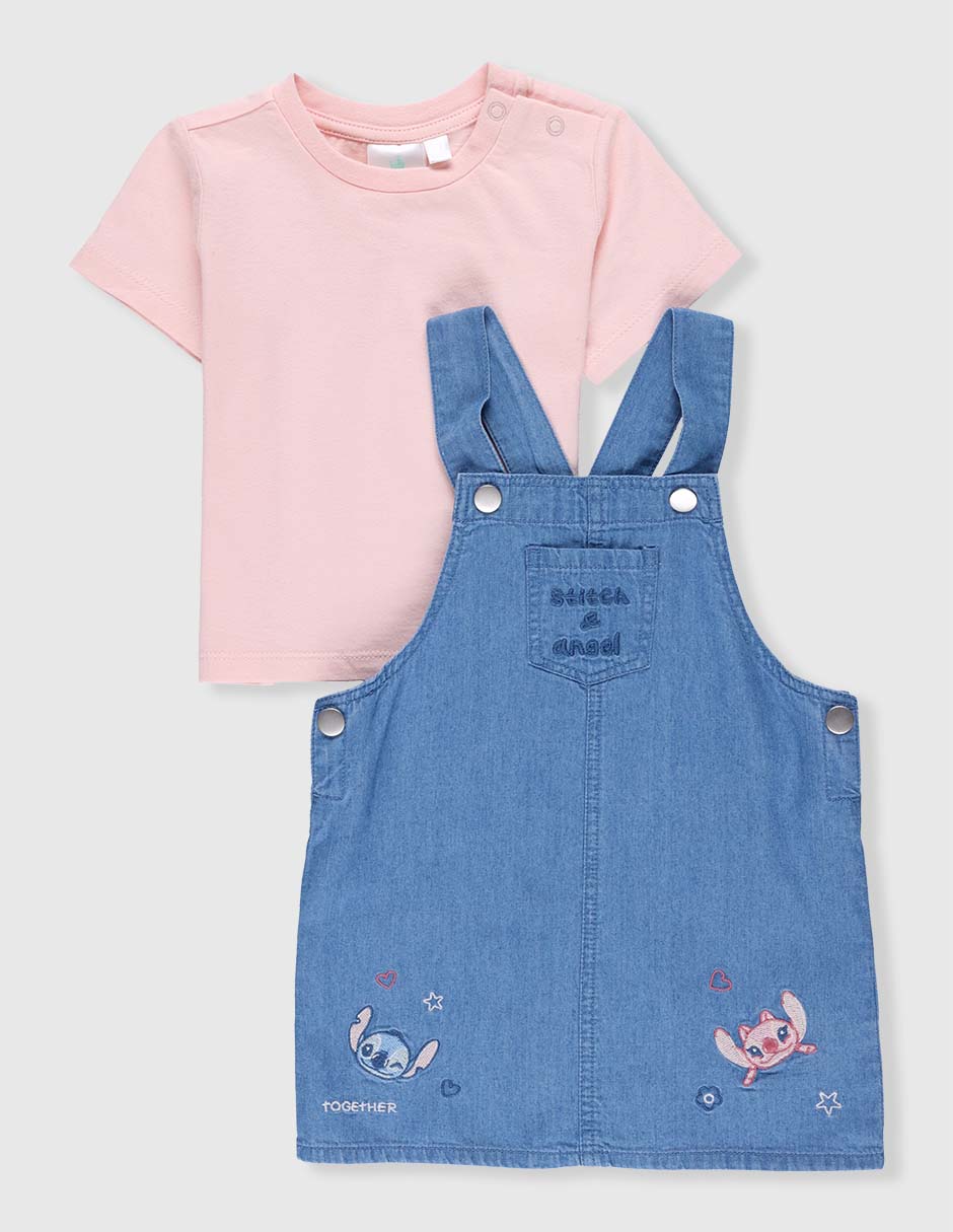Conjunto Stitch de algodón para bebé niña Conjunto Stitch de algodón para bebé niña