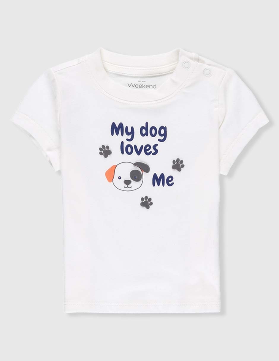 Playera manga corta para bebé niño Playera manga corta para bebé niño