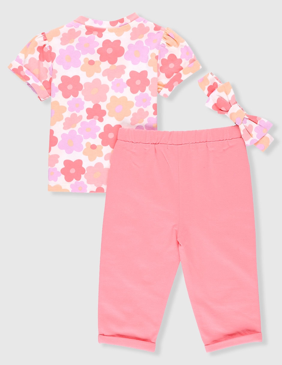 Conjunto casual de algodón para bebé niña 2