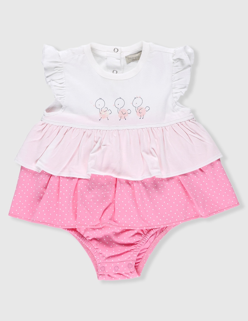 Vestido manga volantes para bebé niña Vestido manga volantes para bebé niña