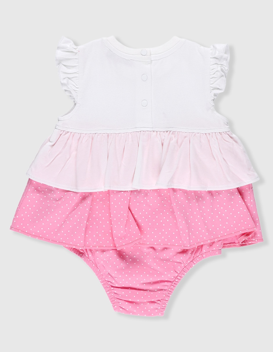 Vestido manga volantes para bebé niña 2