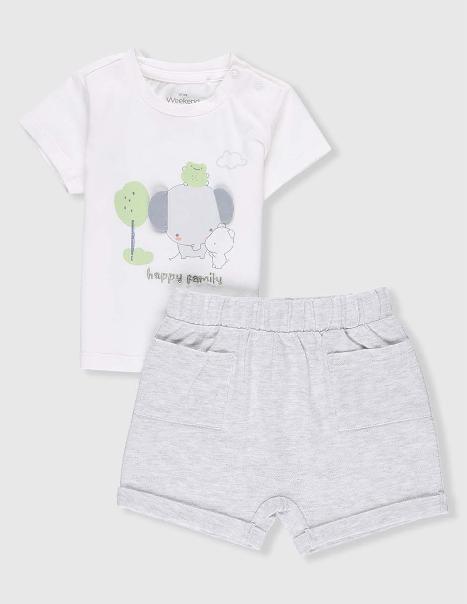 Conjunto casual de algodón para bebé niño Conjunto casual de algodón para bebé niño