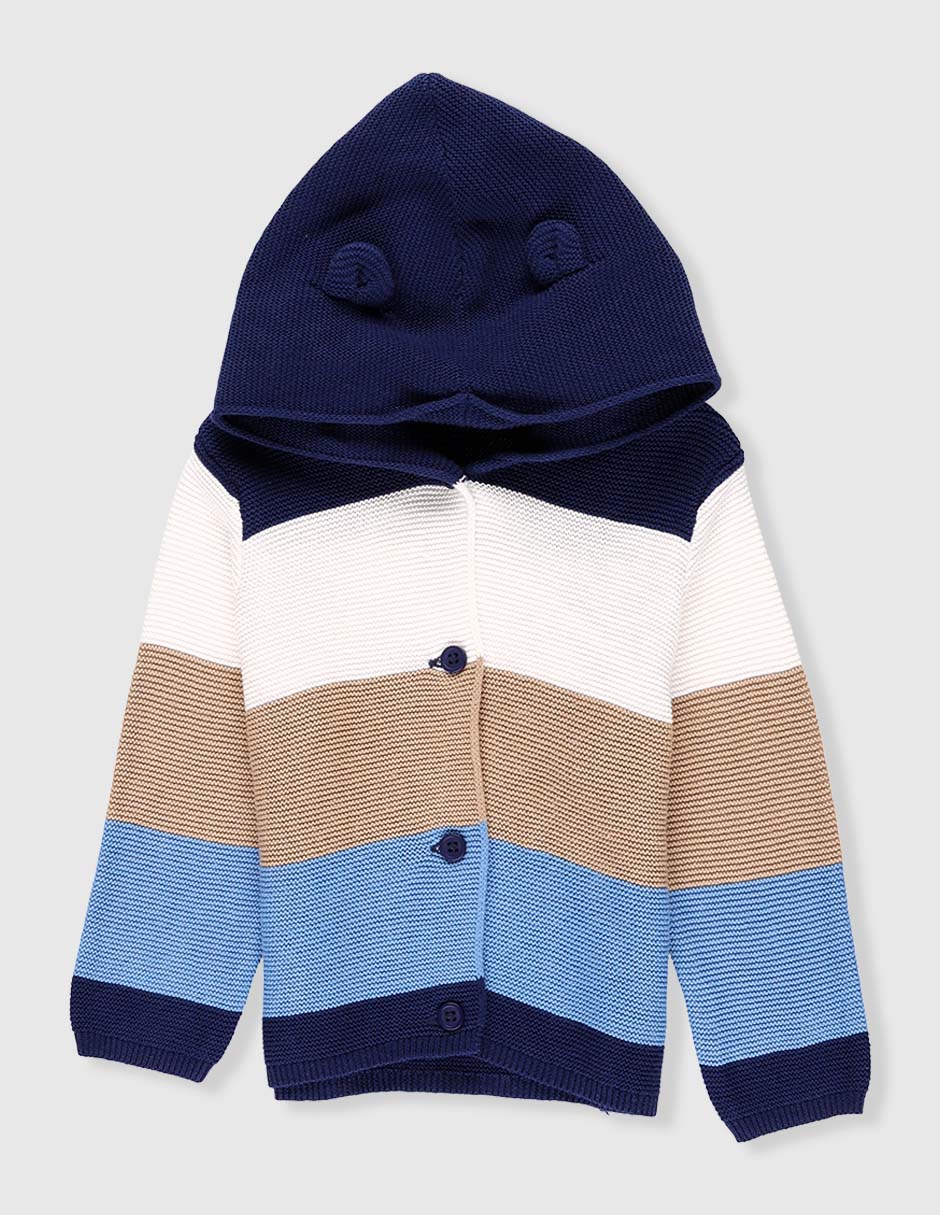 Suéter con capucha para bebé niño Suéter con capucha para bebé niño