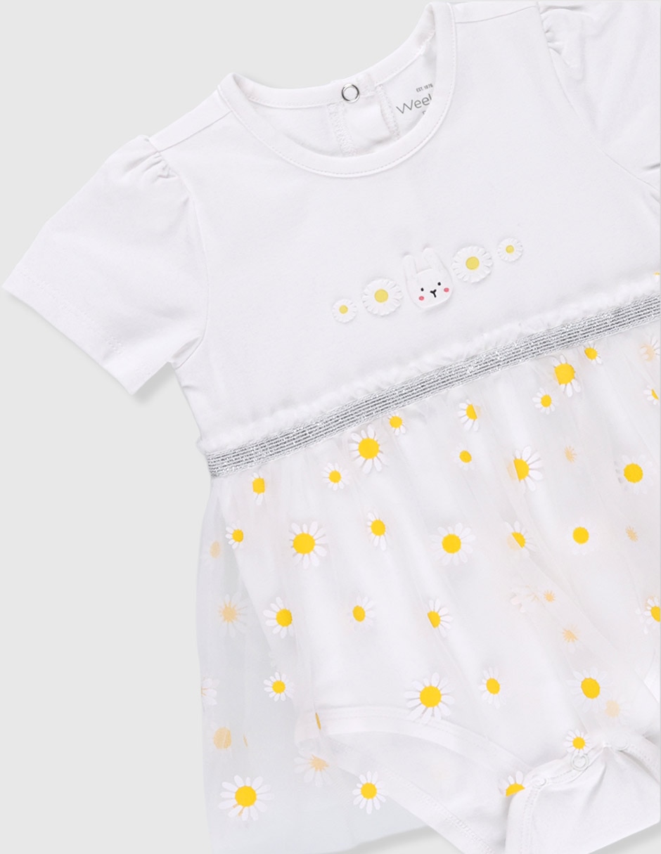 Vestido manga regular para bebé niña 3