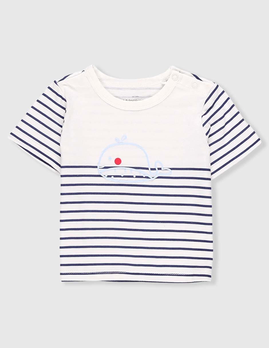 Playera manga corta para bebé niño Playera manga corta para bebé niño