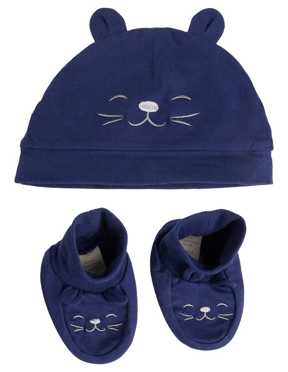 Set gorro y calcetas para bebé niño Set gorro y calcetas para bebé niño