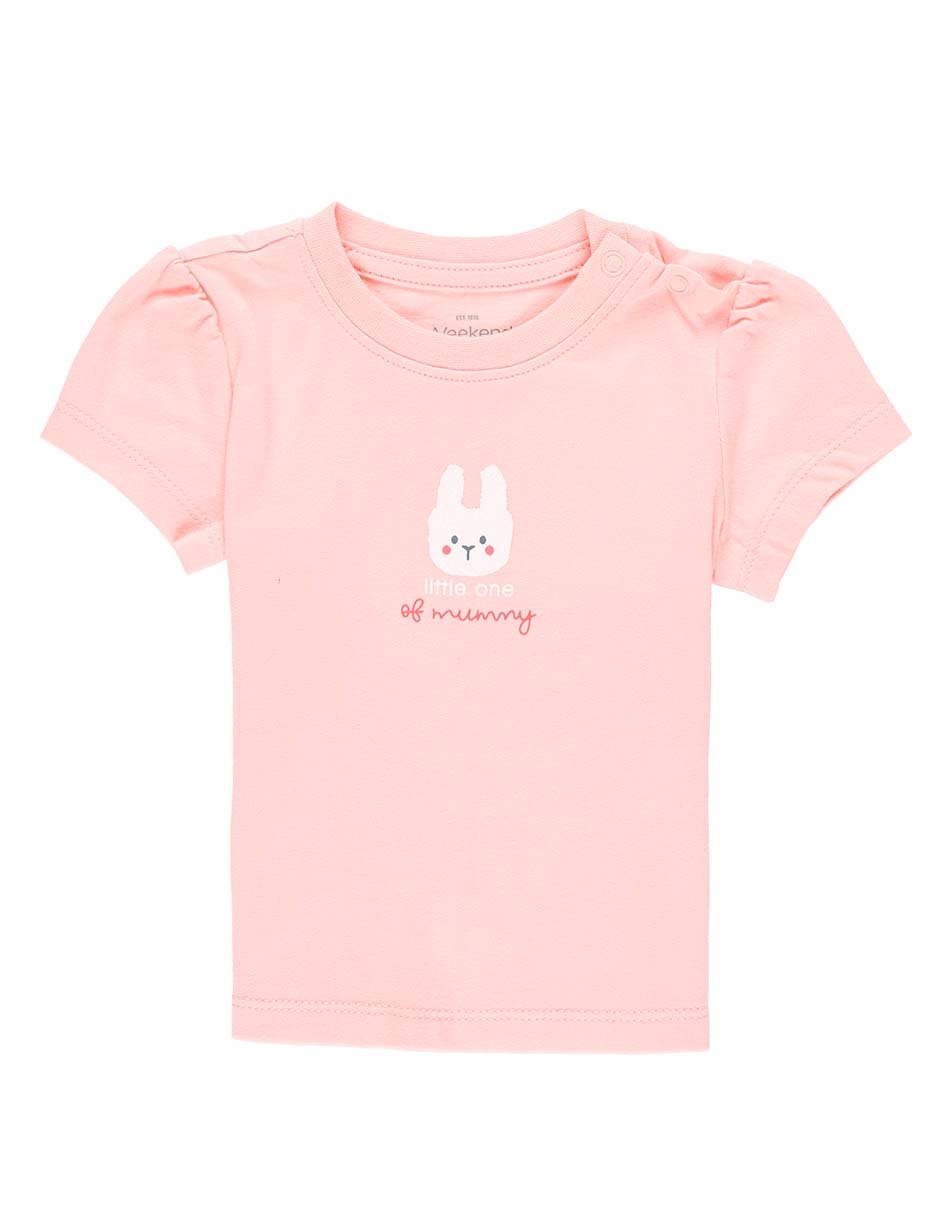 Playera manga corta para bebé niña Playera manga corta para bebé niña