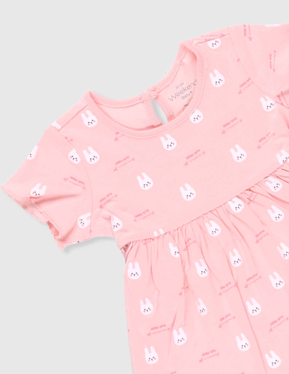 Vestido manga regular para bebé niña 3