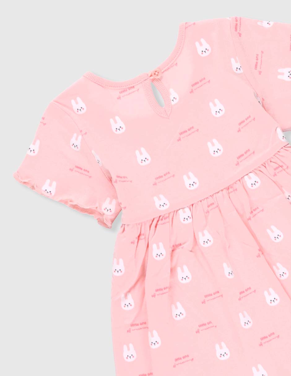Vestido manga regular para bebé niña 4