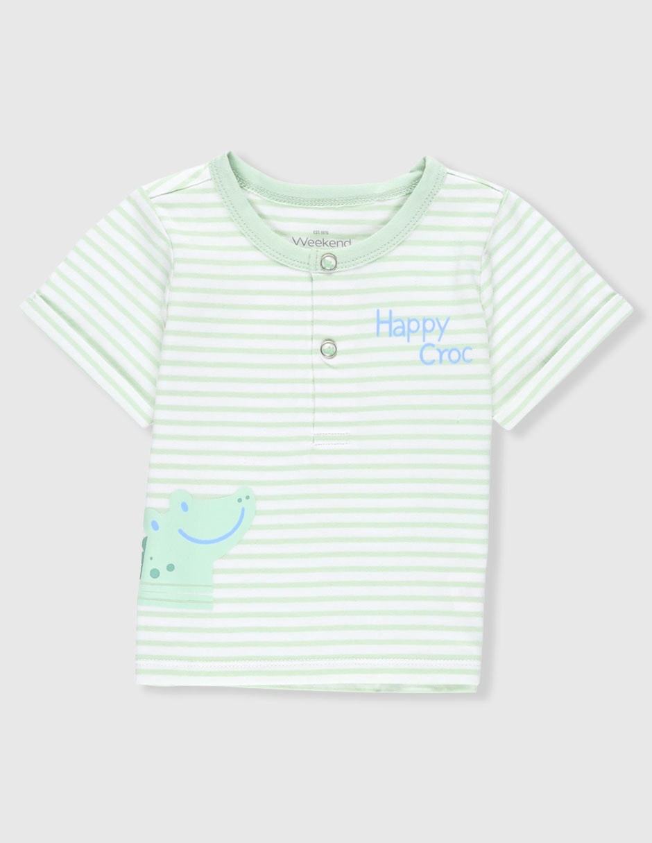 Playera manga corta para bebé niño Playera manga corta para bebé niño