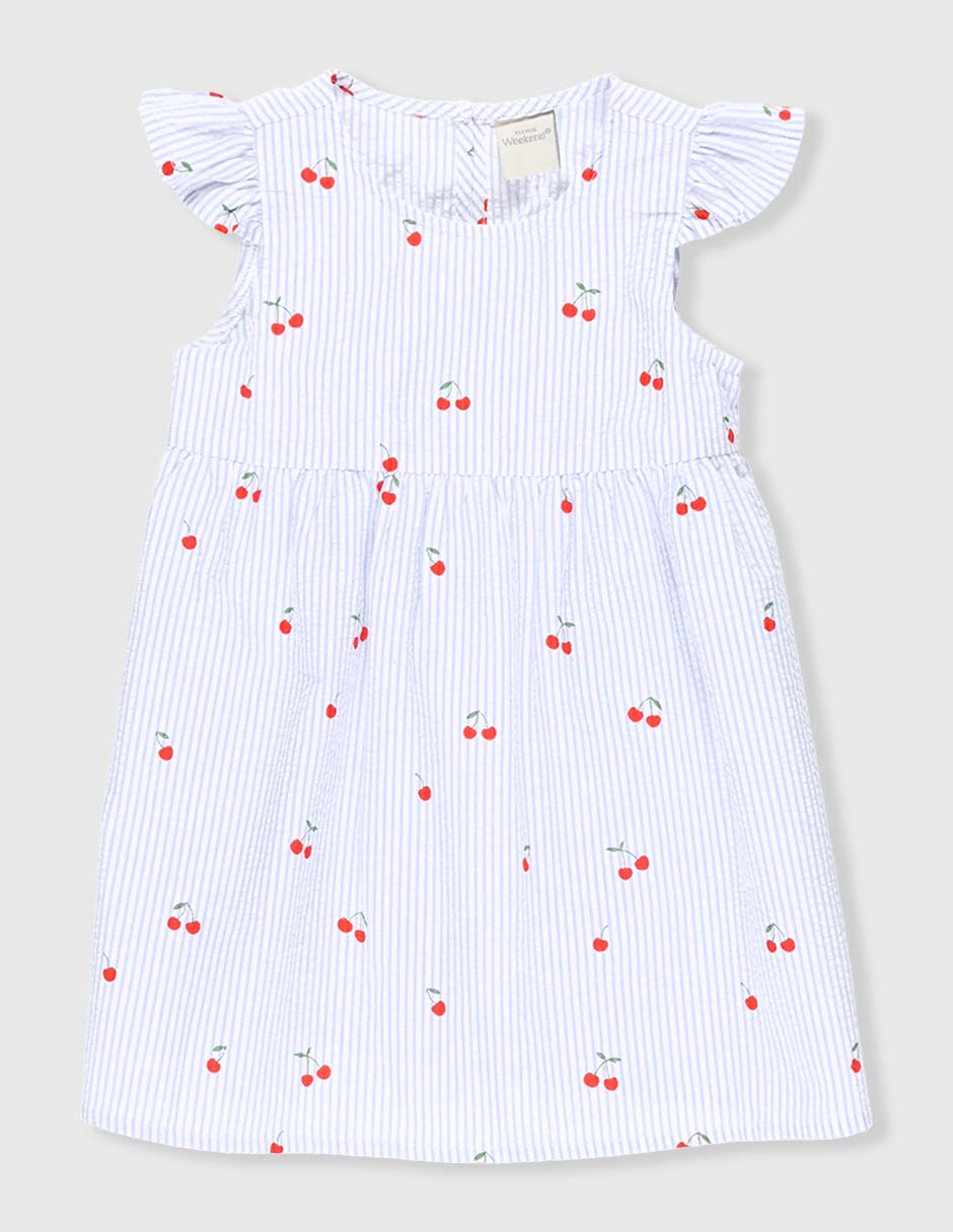 Vestido manga mariposa para bebé niña 1