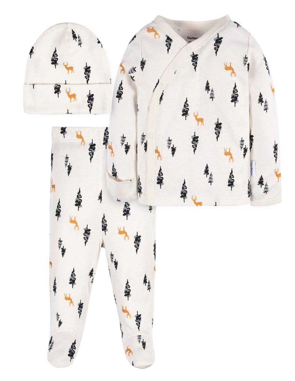 Conjunto Explore de algodón para bebé niño 3 piezas Conjunto Explore de algodón para bebé niño 3 piezas