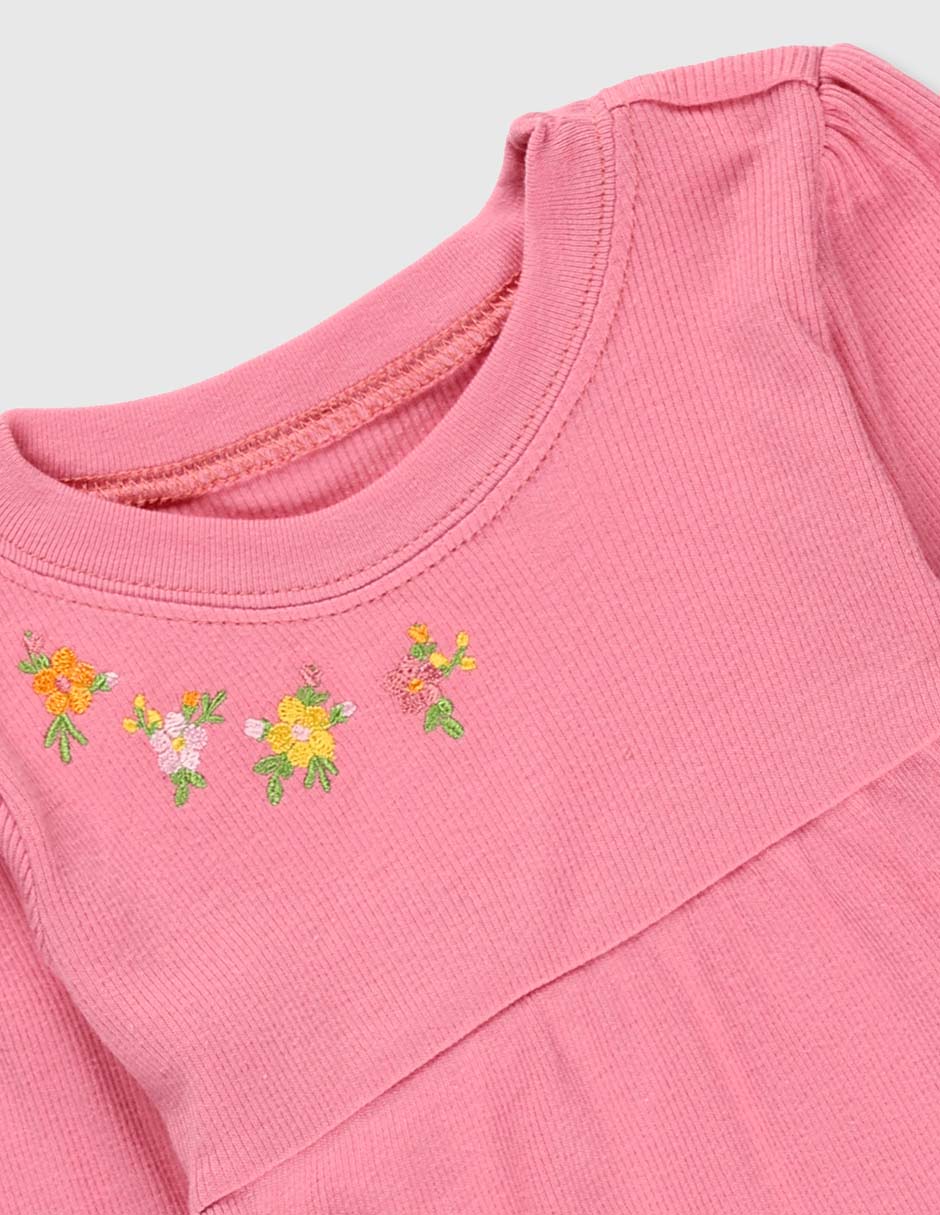 Vestido manga regular para bebé niña 3