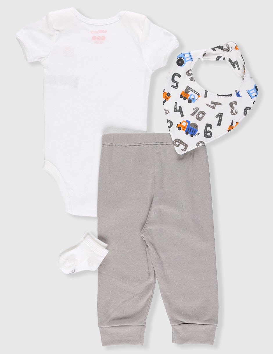SET BABY CREYSI, 12 MESES, GRIS P1255