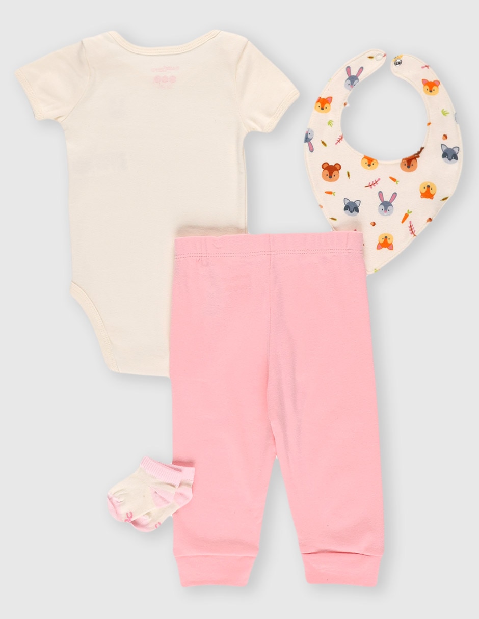 CONJUNTO BABY CREYSI, 9 MESES, ROSA P12