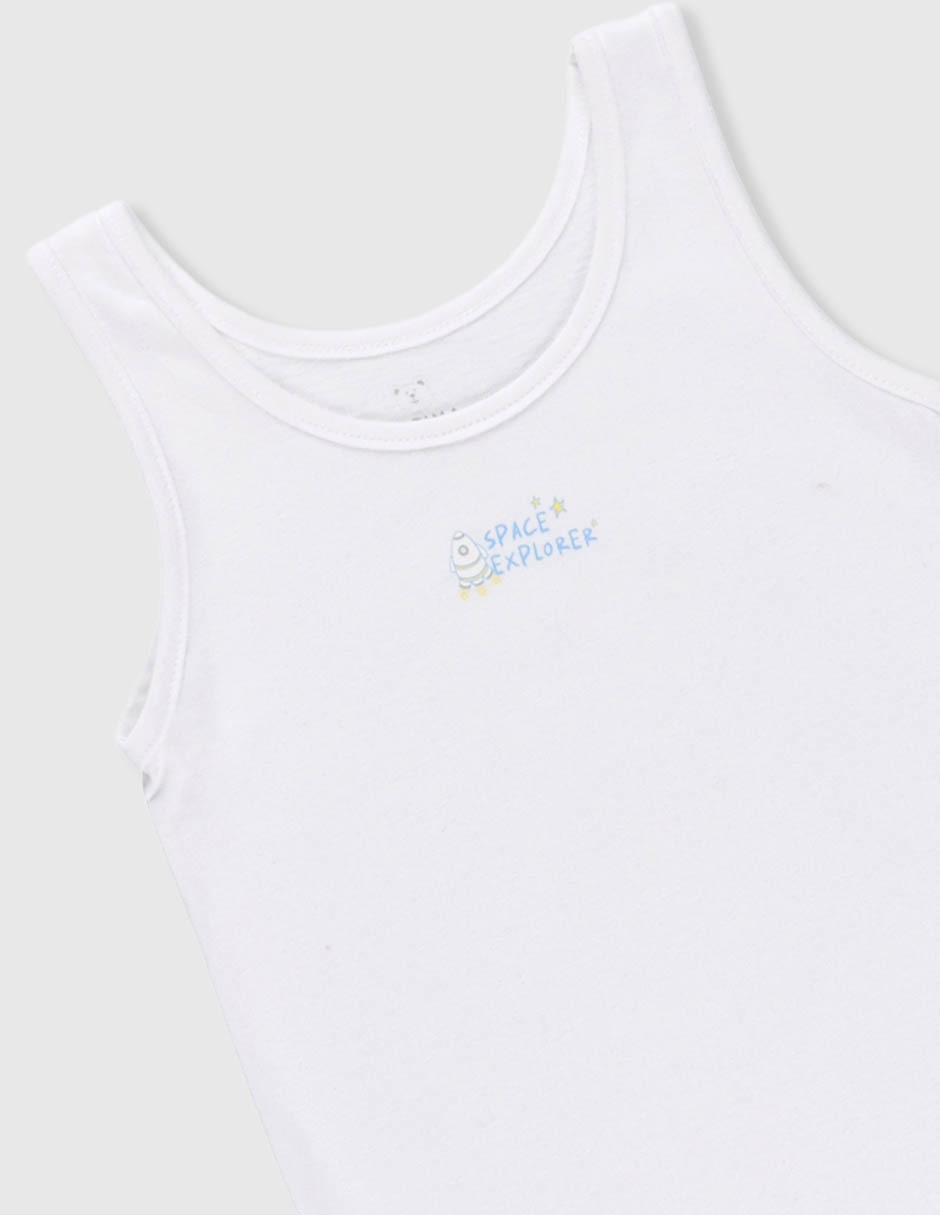 Set camiseta cuello redondo para niño 3