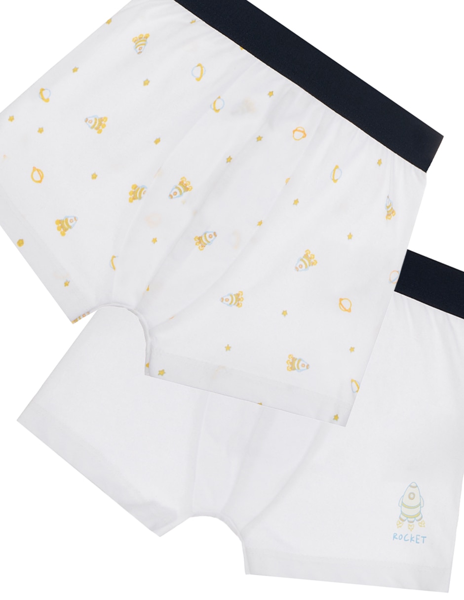 Set boxér de algodón para bebé niño 2