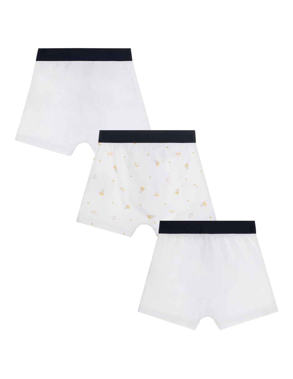 Set boxér de algodón para bebé niño 3
