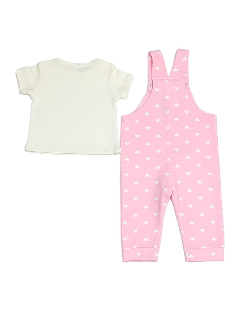 Conjunto overol de algodón para bebé niña 4