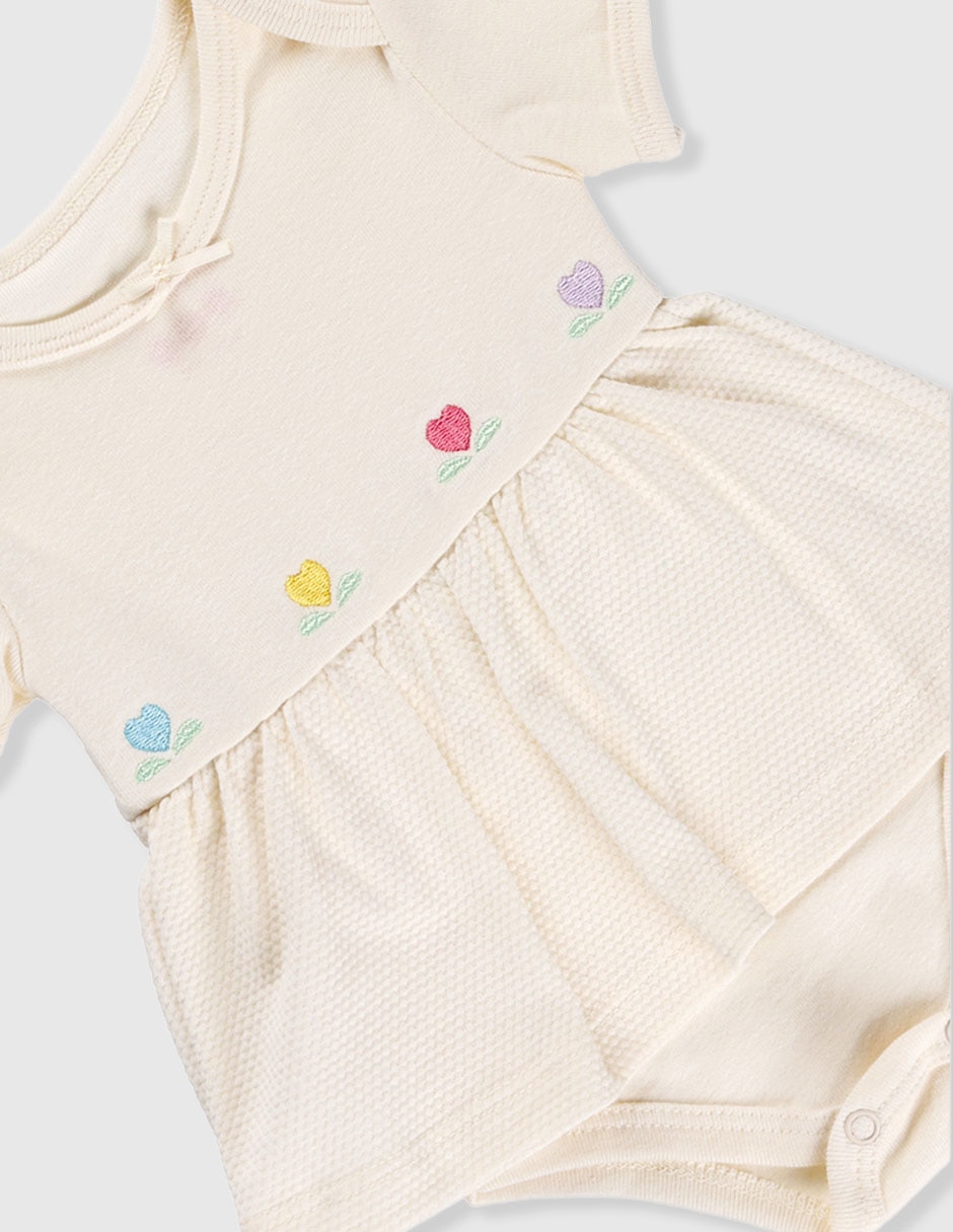 Vestido pañalero para bebé niña 3