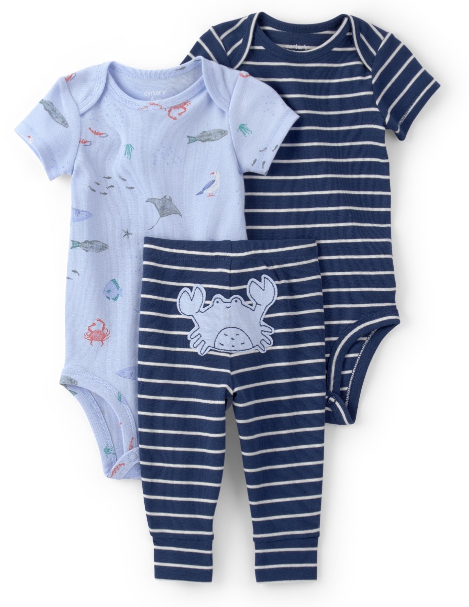 Conjunto casual de algodón para bebé Conjunto casual de algodón para bebé