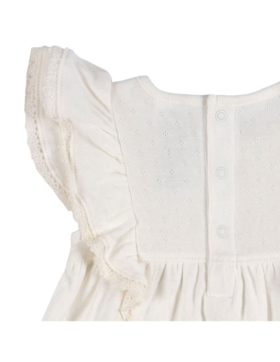 Vestido con calzón manga corta para bebé niña 5
