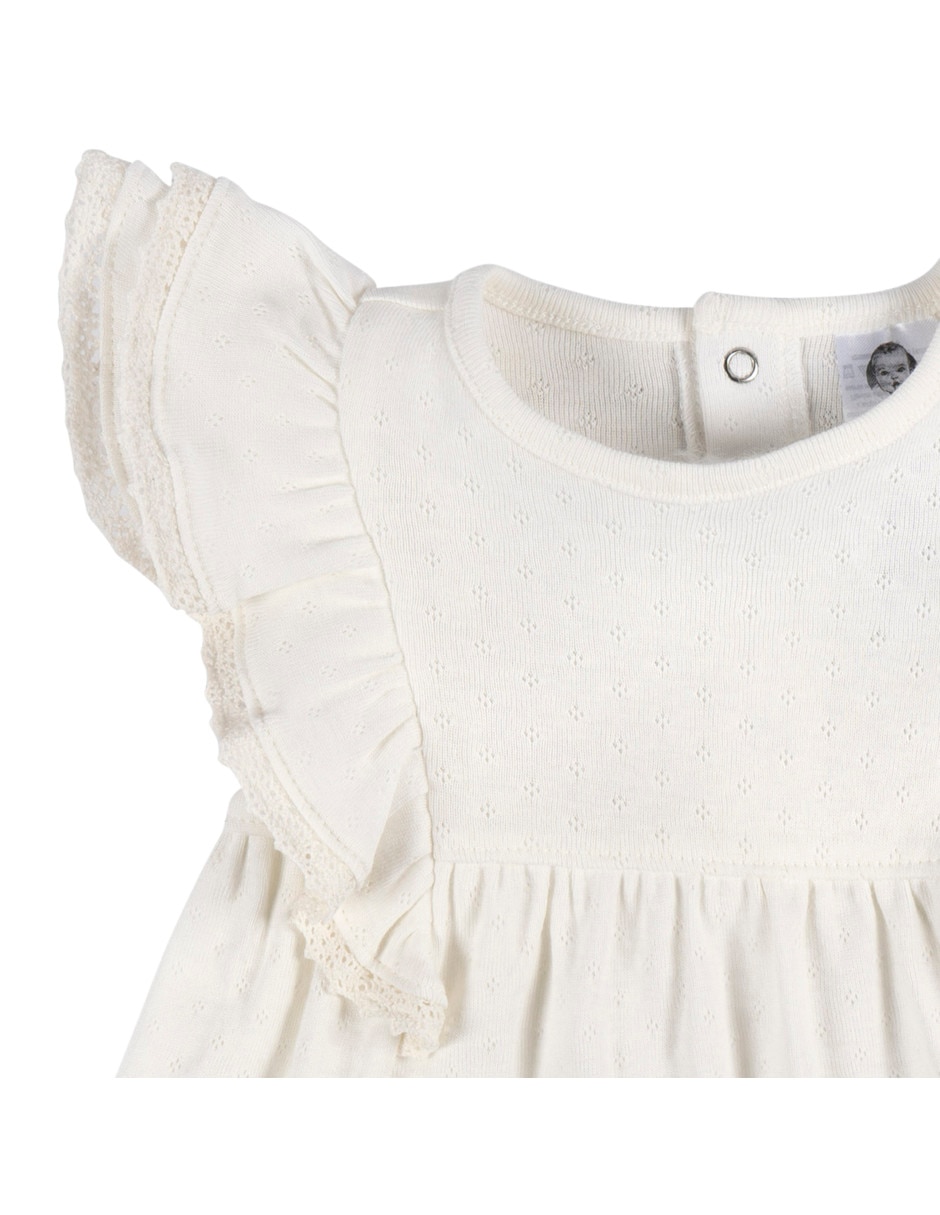 Vestido con calzón manga corta para bebé niña 6